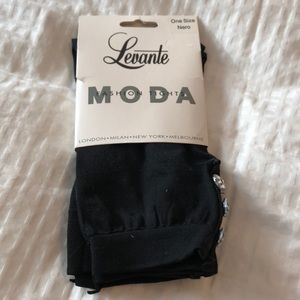 Moda fashion tight footless black one size